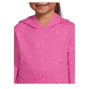 Barbie Fushia Pink Toddler Girls Embossed Outfit Top & Joggers Set 5T
